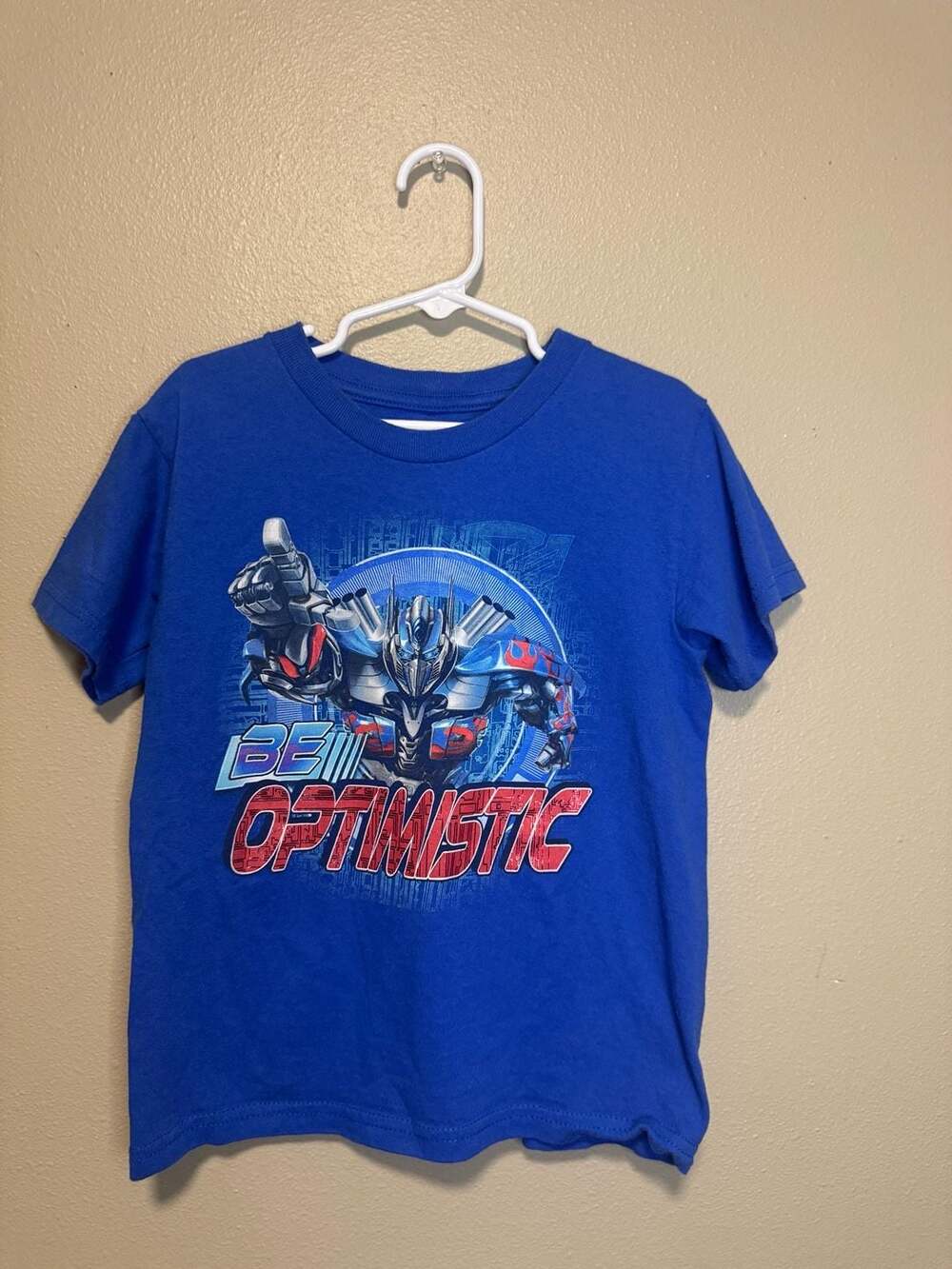 Transformers The Last Knight Optimus Prime T-Shirt Size 6-7